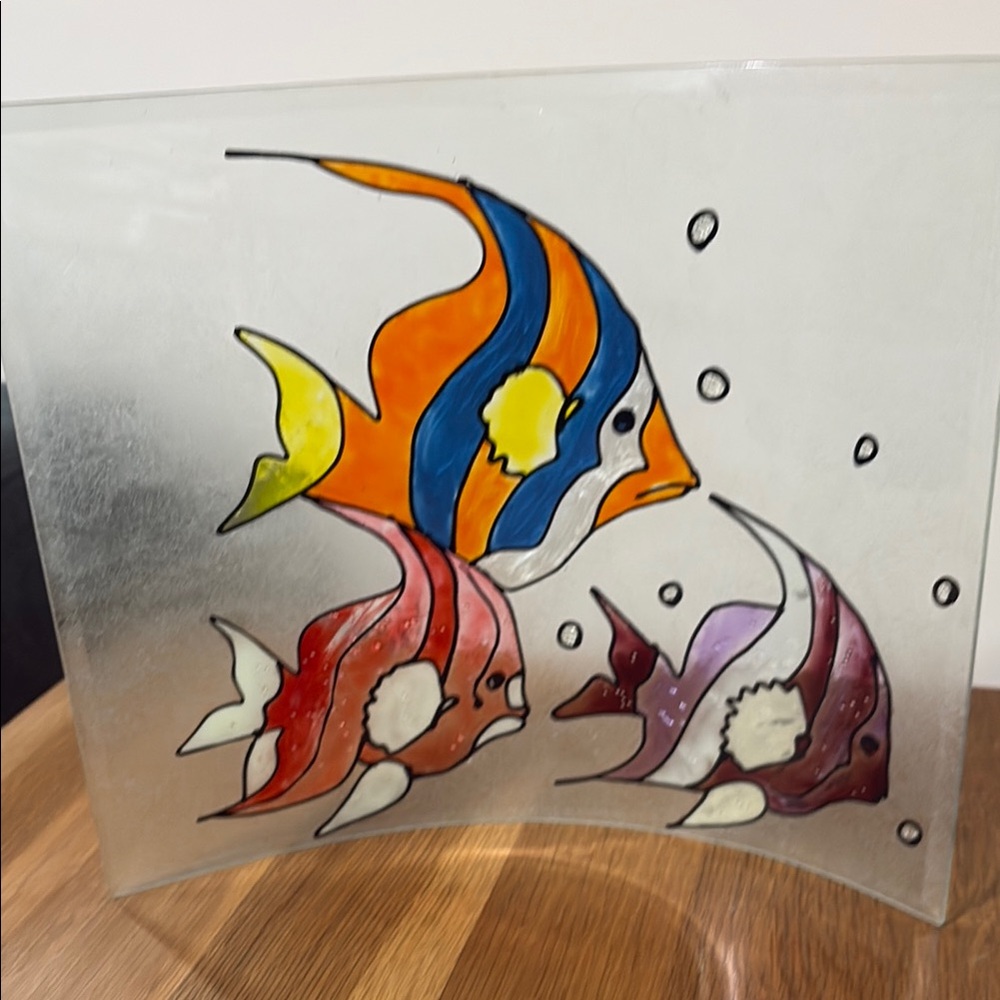 Colorful HANDMADE Glass Fish Decor
